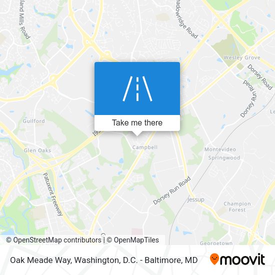 Mapa de Oak Meade Way