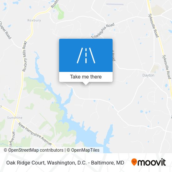 Oak Ridge Court map