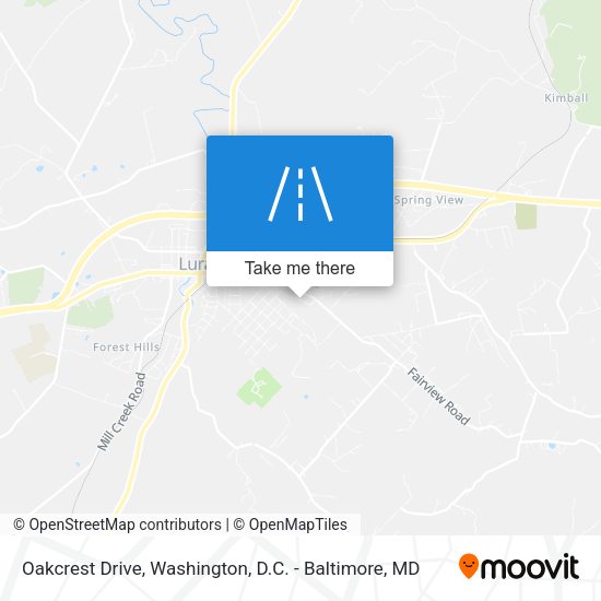 Mapa de Oakcrest Drive