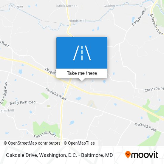 Oakdale Drive map