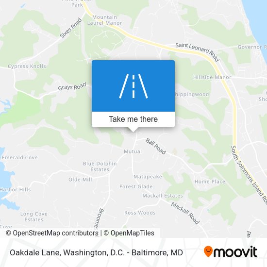 Oakdale Lane map