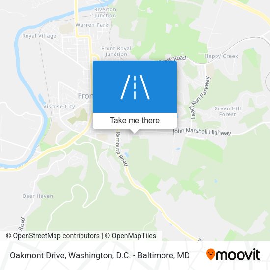Mapa de Oakmont Drive