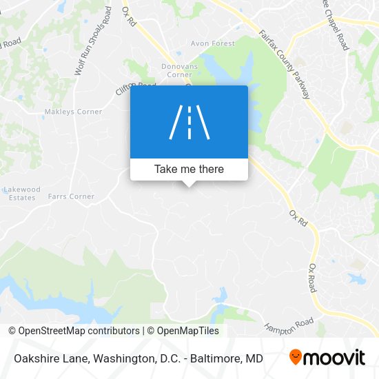 Mapa de Oakshire Lane