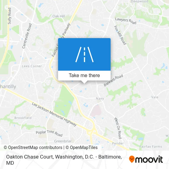 Oakton Chase Court map