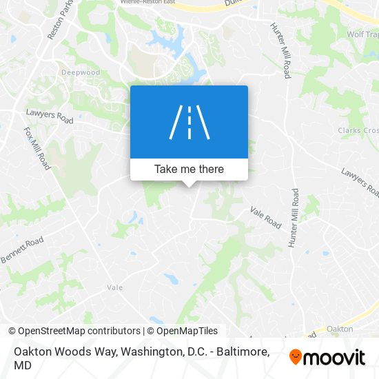 Oakton Woods Way map