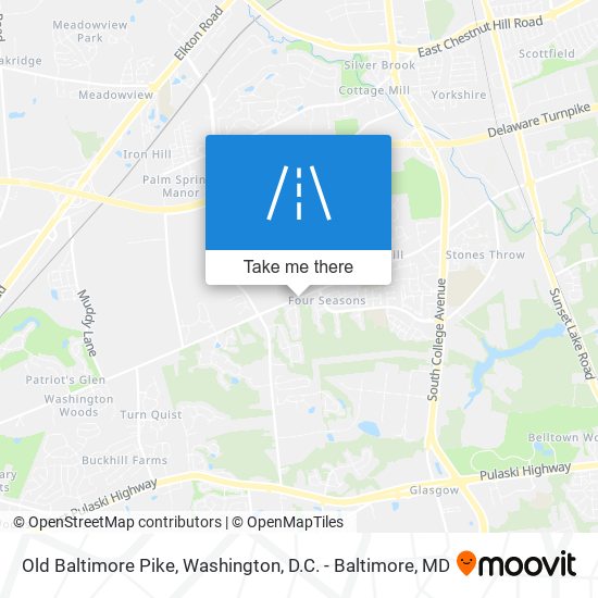 Old Baltimore Pike map