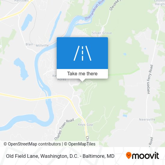 Old Field Lane map