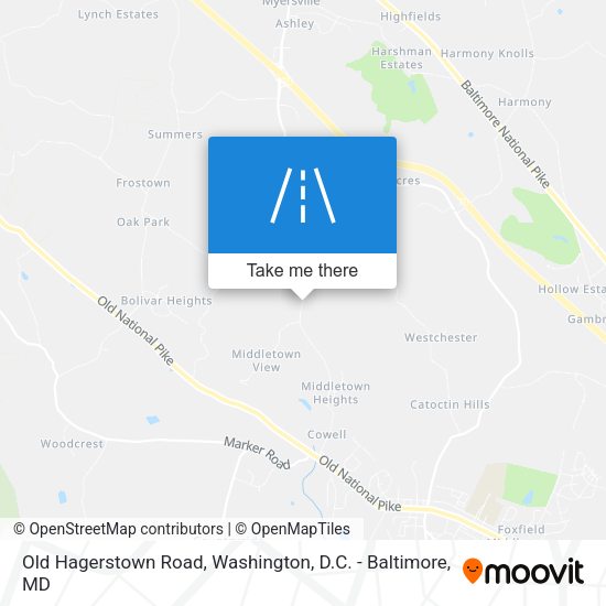 Old Hagerstown Road map