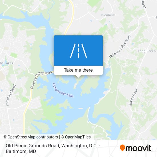 Old Picnic Grounds Road map
