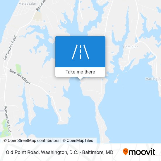 Old Point Road map