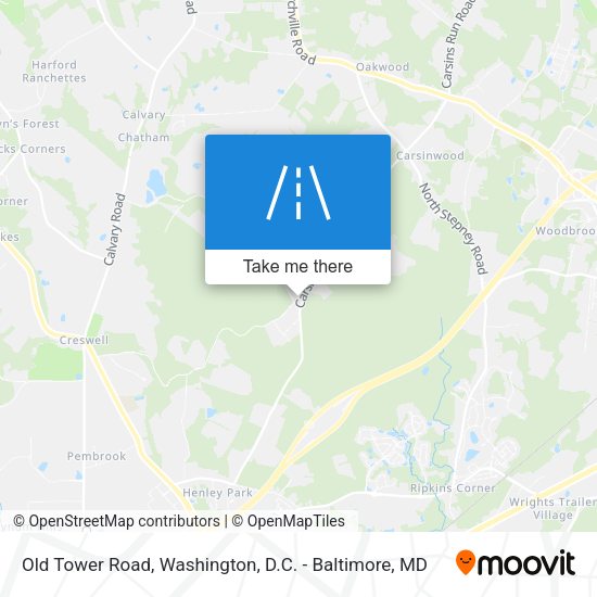 Old Tower Road map