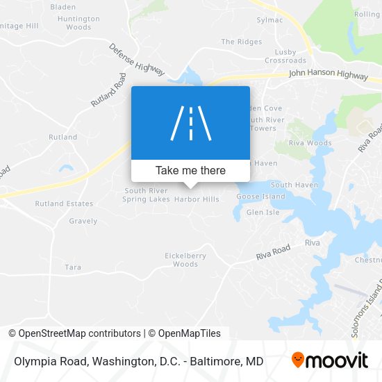 Olympia Road map