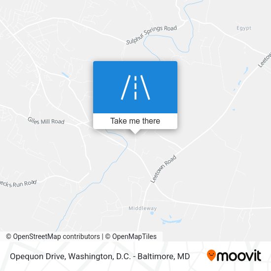 Opequon Drive map