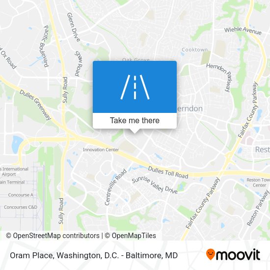 Oram Place map