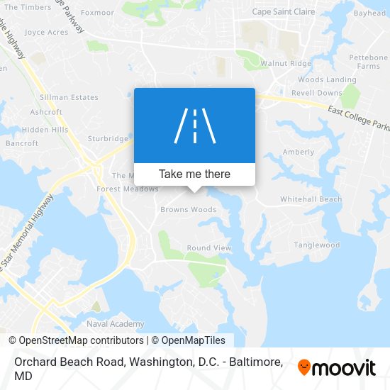 Mapa de Orchard Beach Road