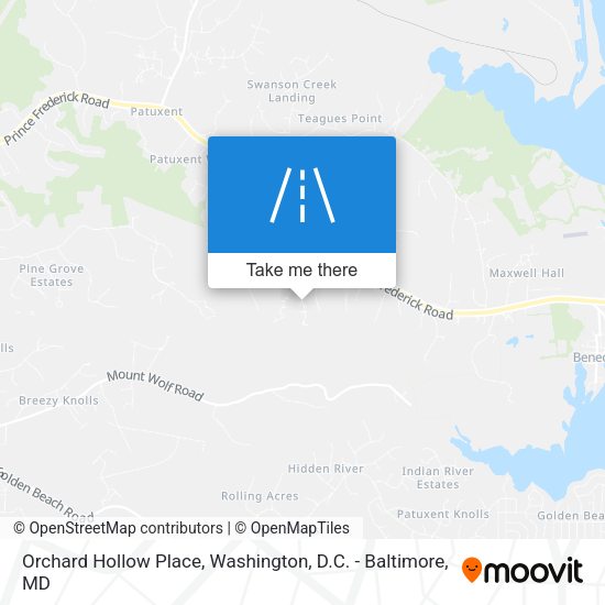Orchard Hollow Place map
