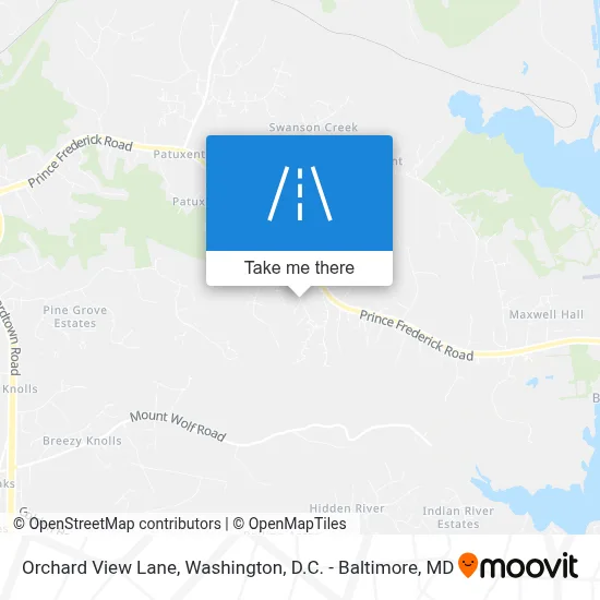 Orchard View Lane map