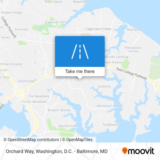 Orchard Way map