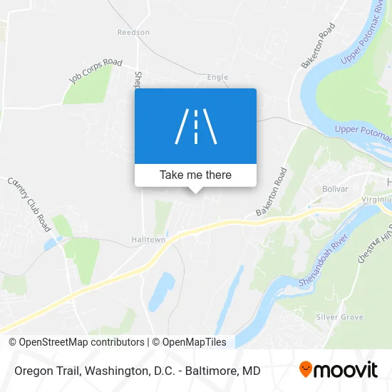 Oregon Trail map