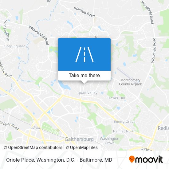 Oriole Place map