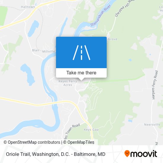 Oriole Trail map