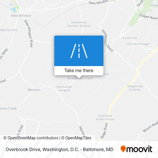 Mapa de Overbrook Drive