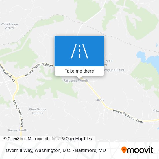 Overhill Way map