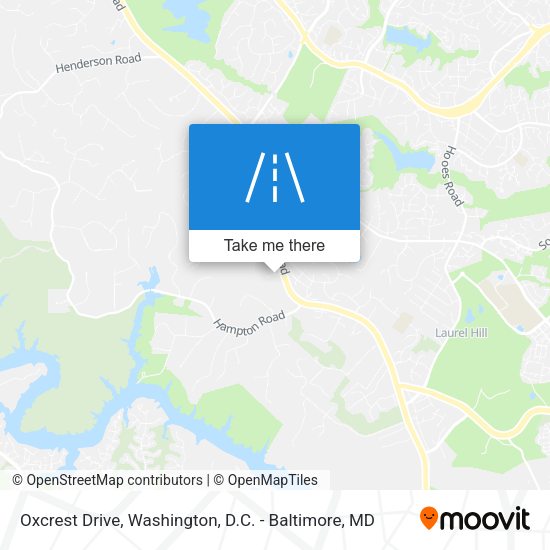 Mapa de Oxcrest Drive