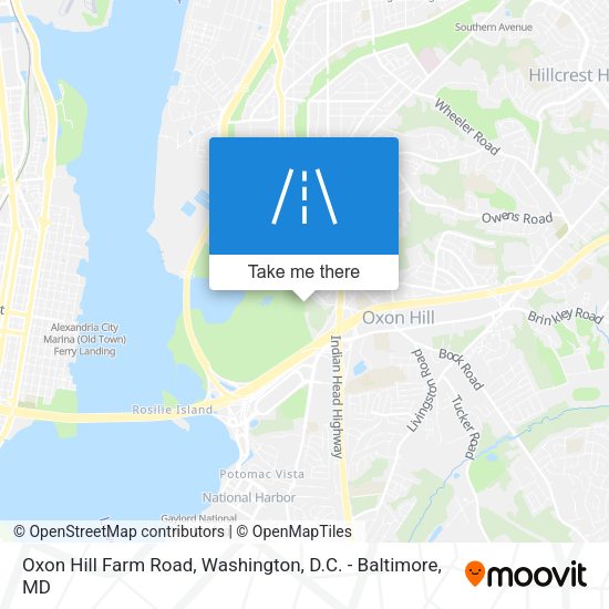 Mapa de Oxon Hill Farm Road