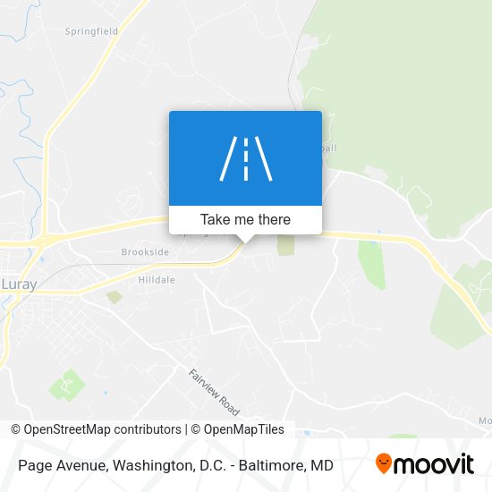 Mapa de Page Avenue