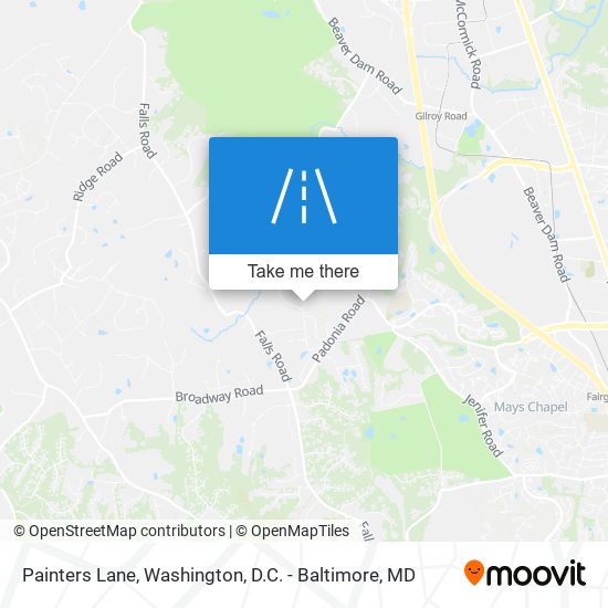 Painters Lane map
