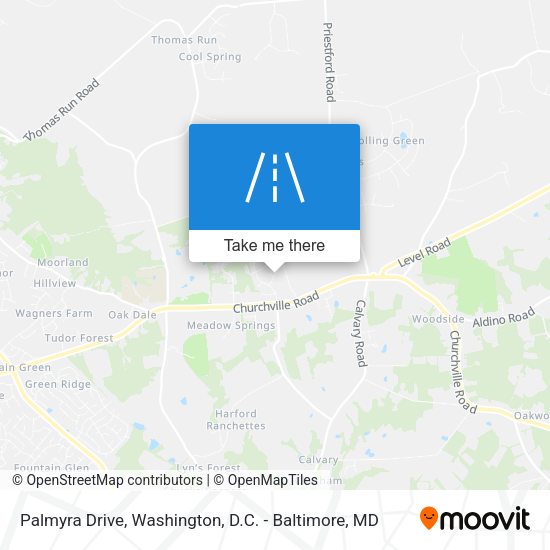 Palmyra Drive map