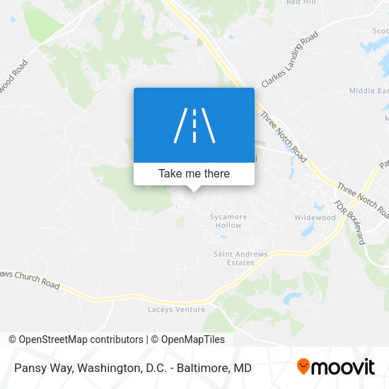 Pansy Way map