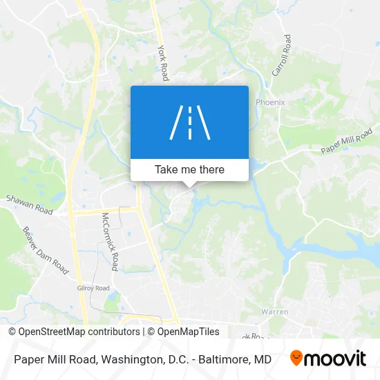 Paper Mill Road map