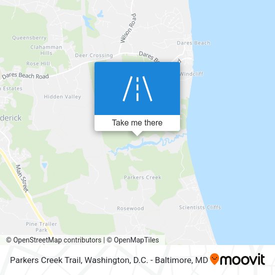 Parkers Creek Trail map