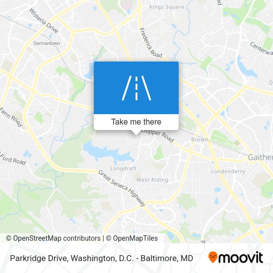 Mapa de Parkridge Drive