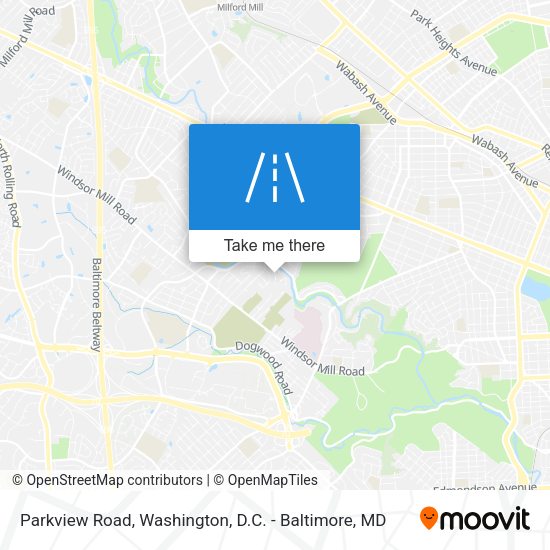 Parkview Road map