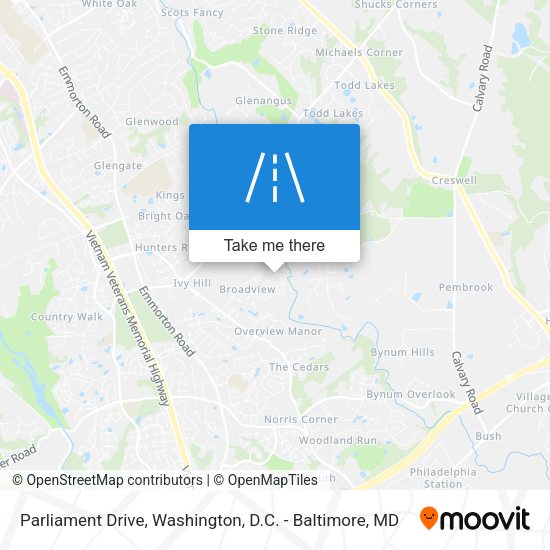 Parliament Drive map