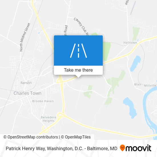 Patrick Henry Way map