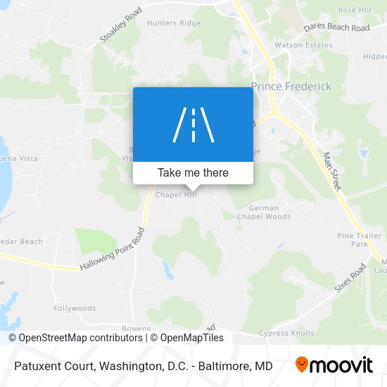 Patuxent Court map