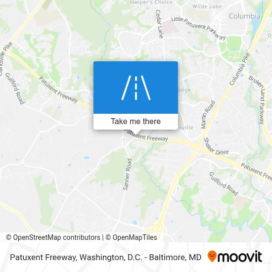 Patuxent Freeway map
