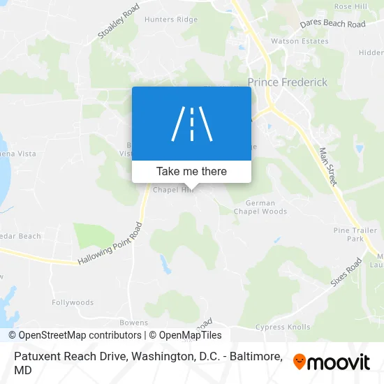 Patuxent Reach Drive map