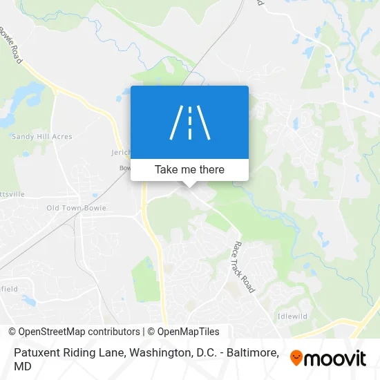 Patuxent Riding Lane map