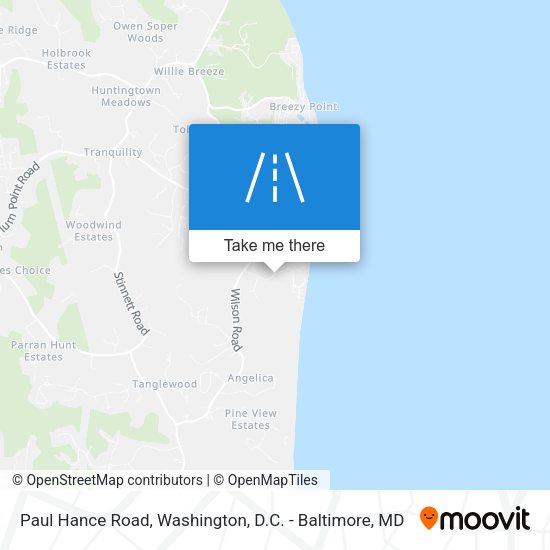 Mapa de Paul Hance Road