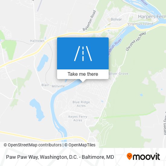 Paw Paw Way map