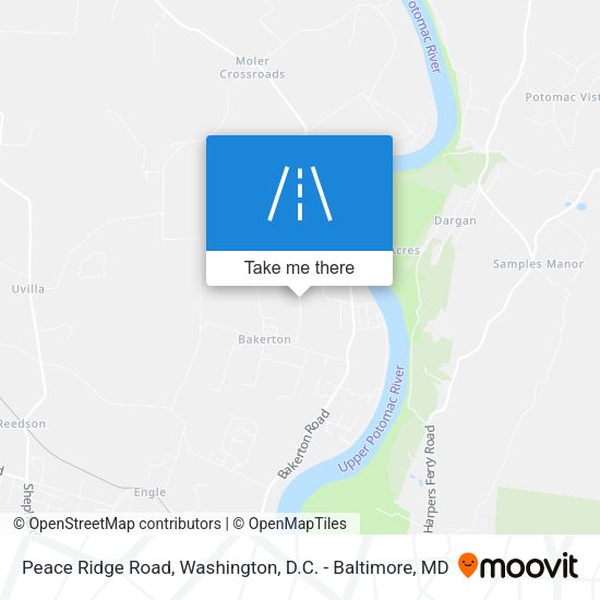 Peace Ridge Road map