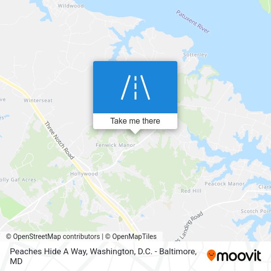 Mapa de Peaches Hide A Way