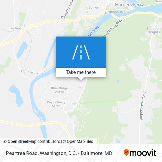 Peartree Road map