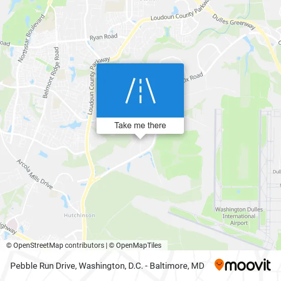 Pebble Run Drive map
