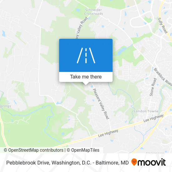 Pebblebrook Drive map